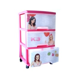 Storage Cabinet 3 drawers K3 wheel