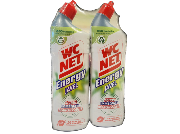 WC NET WC GEL ENERGY JAVEL LOT DE 2 X 750ML