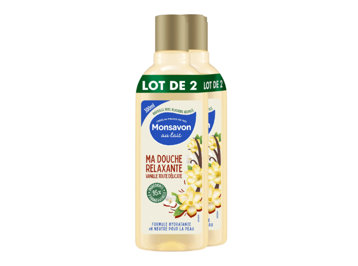 MONSAVON DOUCHE VANILLE LOT DE 2 X 300ML