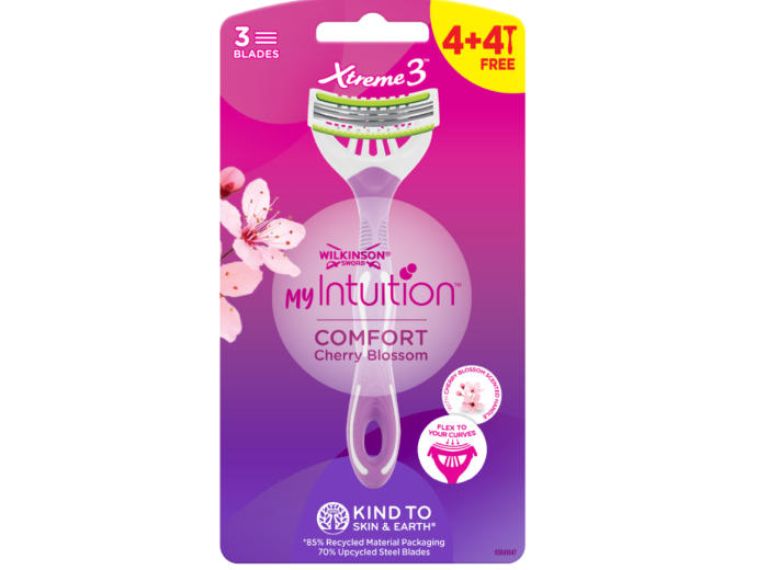 WILKINSON XTREME 3 COMFORT CHERRY BLOSSOM 3MES 4+4GRATIS