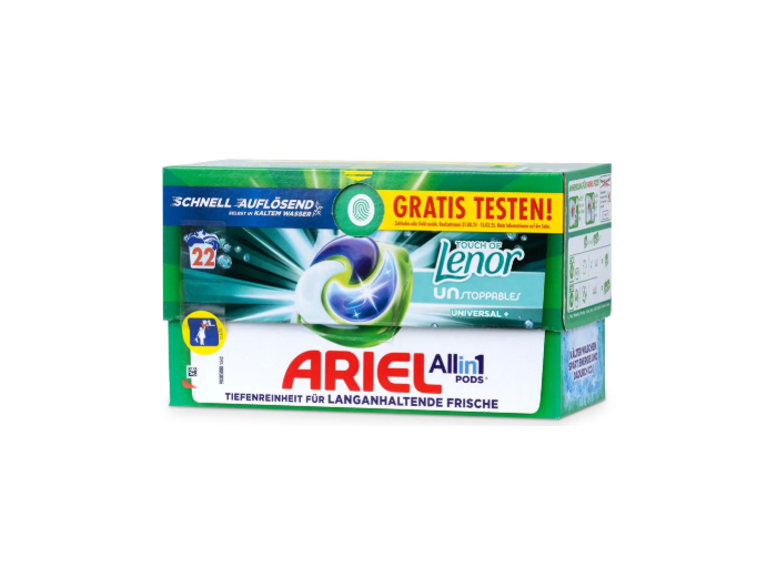 ARIEL ALL IN 1 PODS LENOR UNSTOPPABLES 22SC 