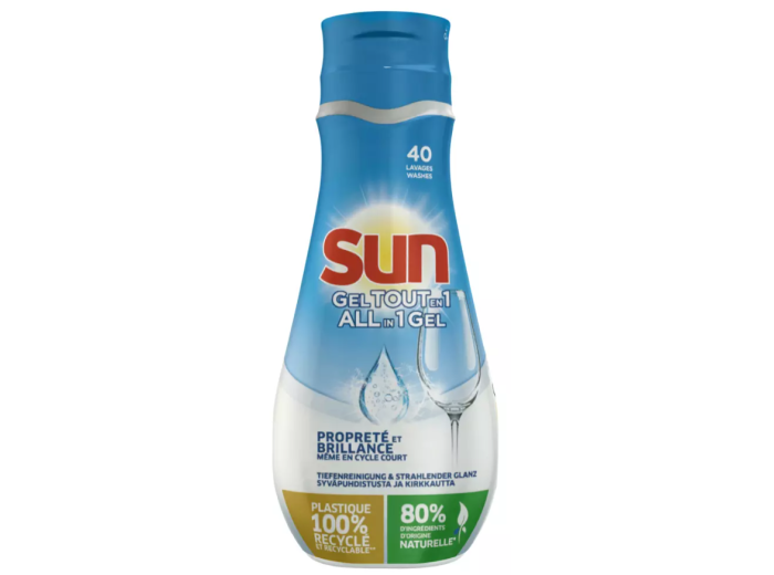 SUN VAATWAS GEL TOUT EN 1 REGULAR 40SC 700ML