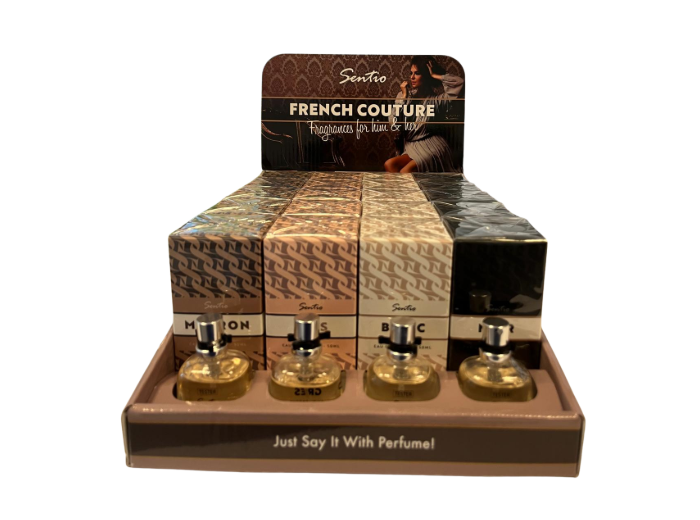 DISPLAY SENTIO FRENCH COUTURE EAU DE TOILETTE 20X50ML + 4 TESTERS 15ML