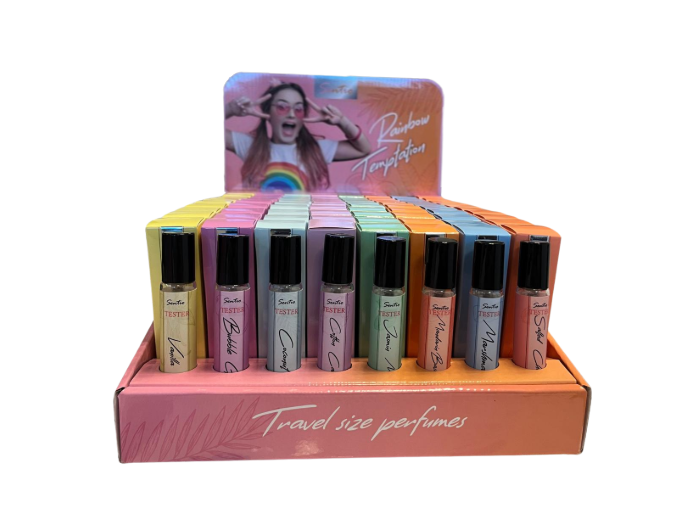 DISPLAY SENTIO RAINBOW TEMPTATION EAU DE PARFUM 80X20ML + 8 TESTERS 20ML