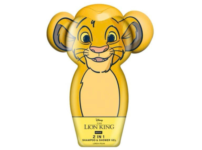 DISNEY SIMBA 2IN1 SHAMPOO & DOUCHEGEL 300ML 3D