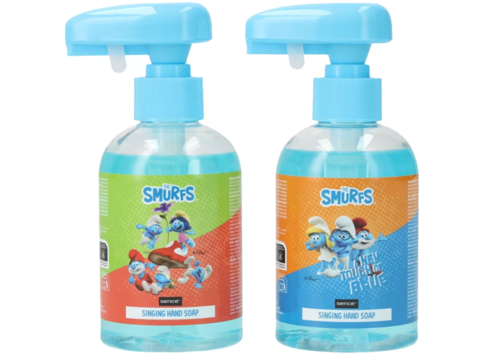 SENCE SMURFEN HANDZEEP MET MUZIEK 250ML ASSORTIMENT 12ST