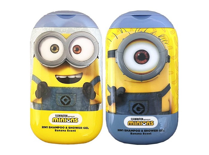 MINIONS DESPICABLE ME SHAMPOO & SHOWER GEL 400ML 2D ASSORTIMENT 12ST