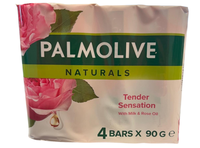 PALMOLIVE ZEEPBLOK TENDER SENSATION 4X90G MILK & ROSE OIL