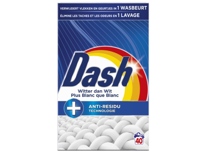 DASH WASPOEDER 40SC 2,2KG WITTER DAN WIT