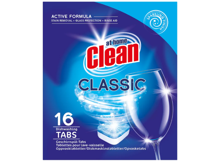 AT HOME CLEAN VAATWASTABLETTEN 16X13GR CLASSIC