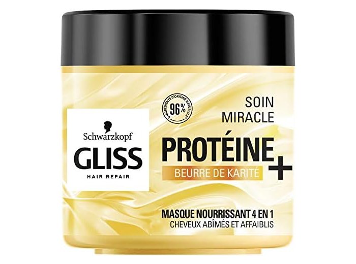 GLISS HAARMASKER 400ML PROTEINE + BEURRE DE KARITE