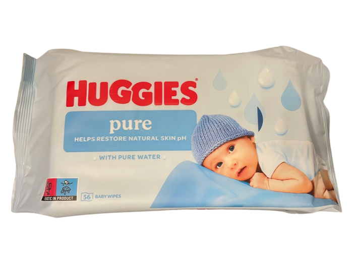 HUGGIES BABYDOEKJES PURE 56 ST
