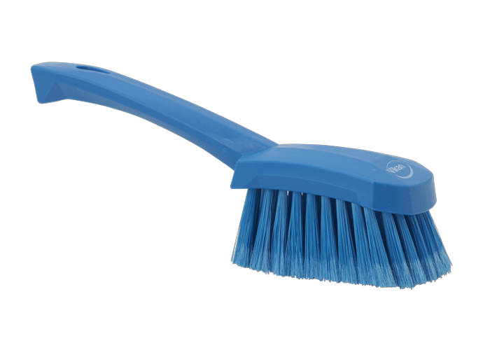 VIKAN AFWASBORSTEL MET KORTE STEEL ZACHT BLAUW