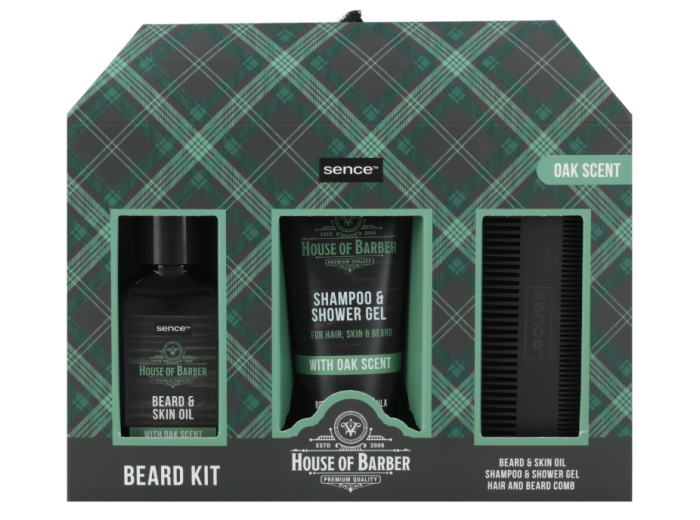 SENCE GIFTSET HOUSE OF BARBER BEARD KIT 3PCS