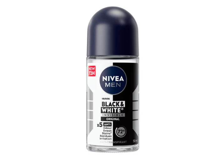 NIVEA MEN DEO ROLLER BLACK & WHITE INVISIBLE 50ML