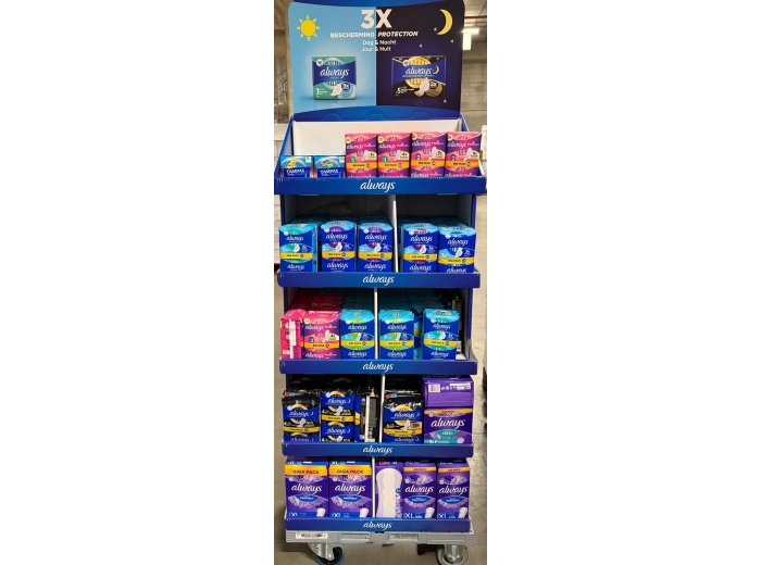 ALWAYS TAMPAX DISPLAY 99PCS