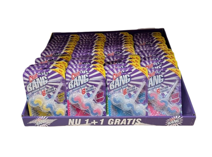 DISPLAY CILLIT BANG TOILETBLOCK 39 GR   6 ACTIONS WAVE  56 ST