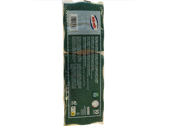 NICOLS PROFESSIONAL SCHUURSPONZEN CLASSIQUE KLEIN 10ST 108X65MM