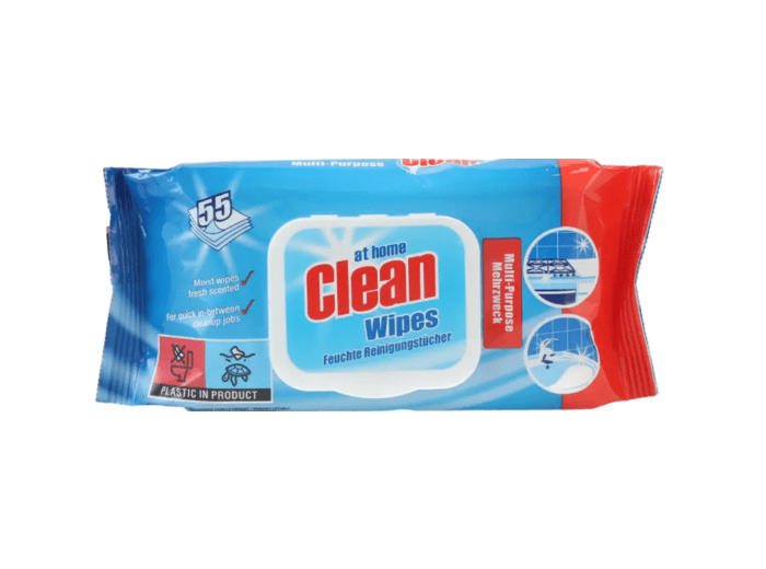 AT HOME CLEAN MULTI PURPOSE REINIGINGSDOEKJES 55ST