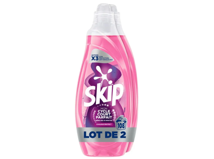 SKIP VLOEIBAAR WASMIDDEL MON CYCLE COURT PARFAIT COULEUR PROTECT LOT DE 2 X 54SC 2160ML