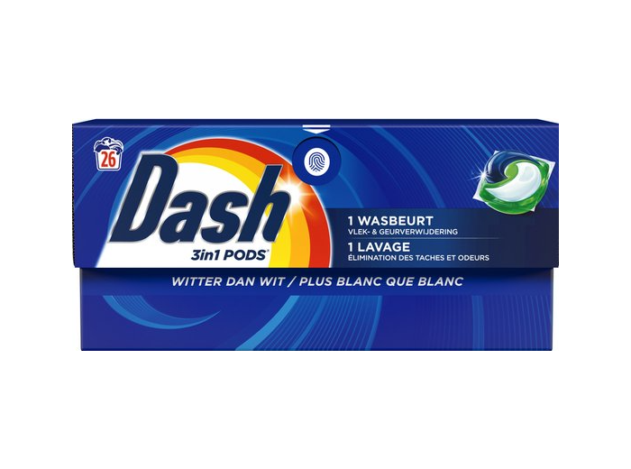 DASH 3IN1 PODS 26 X 18,2GR WITTER DAN WIT 