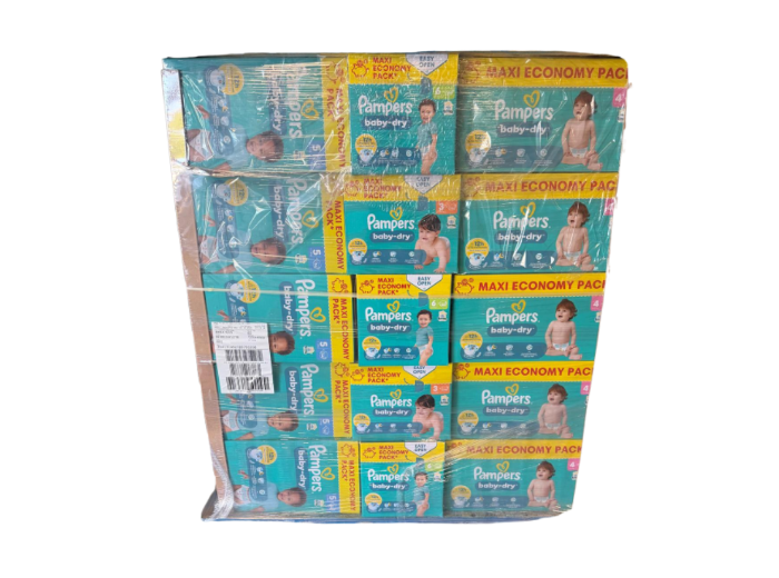 PAMPERS MIX PALLET 40 KARTONS 4ASS