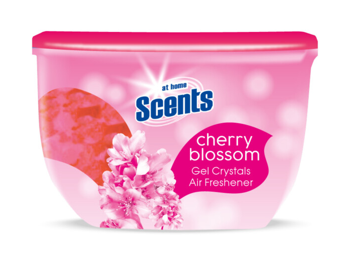 AT HOME SCENTS LUCHTVERFRISSER GEL KRISTALLEN CHERRY BLOSSOM 150GR