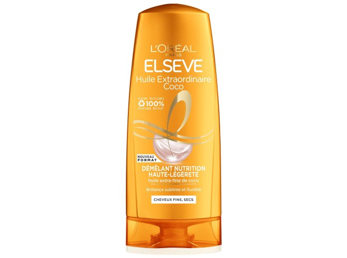 L'OREAL ELSEVE CONDITIONER HUILE DE COCO 250ML CHEVEUX FINS, SECS