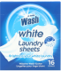 AT HOME WASH LINGETTES POUR LINGE BLANC 16PCS 