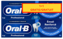 ORAL-B PROFESSIONAL TANDPASTA GLAZUURVERSTERKING 2X75ML ZACHTE MUNT