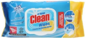 AT HOME CLEAN MULTI PURPOSE REINIGINGSDOEKJES LEMON 55ST