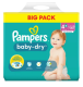 PAMPERS BABY DRY MAXI PLUS MAAT 4+ (10-15KG) BIG PACK 62PCS