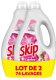 SKIP VLOEIBAAR WASMIDDEL TOUCHE DE CAJOLINE LOT DE 2X37SC 1,554L