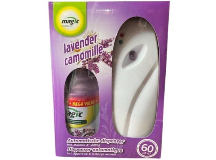MAGIC ONTGEURAPPARAAT + LUCHTVERFRISSER 300 ML  LAVENDEL