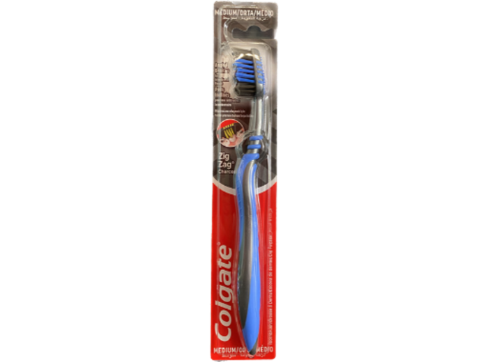 COLGATE BROSSE A DENTS ZIG ZAG CHARCOAL MEDIUM