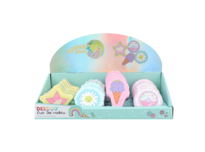 DEEDOO YOUNGSTERS DISPLAY BATHFIZZERS 16 STUKS 120 GR
