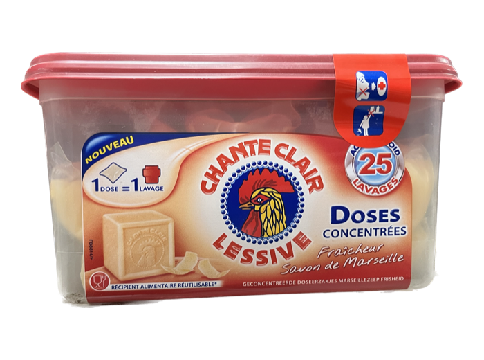 CHANTE CLAIR CAPS VLOEIBAAR WASMIDDEL 25 SC. 625 GR SAVON DE MARSEILLE 