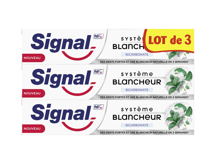 SIGNAL TANDPASTA 75ML BICARBONATE LOT DE 3