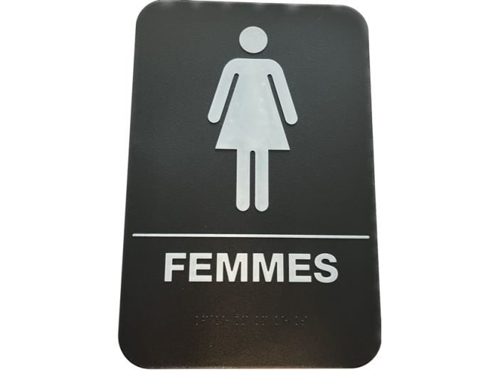 PLAQUE SIGNALETIQUE TOILETTES FEMMES