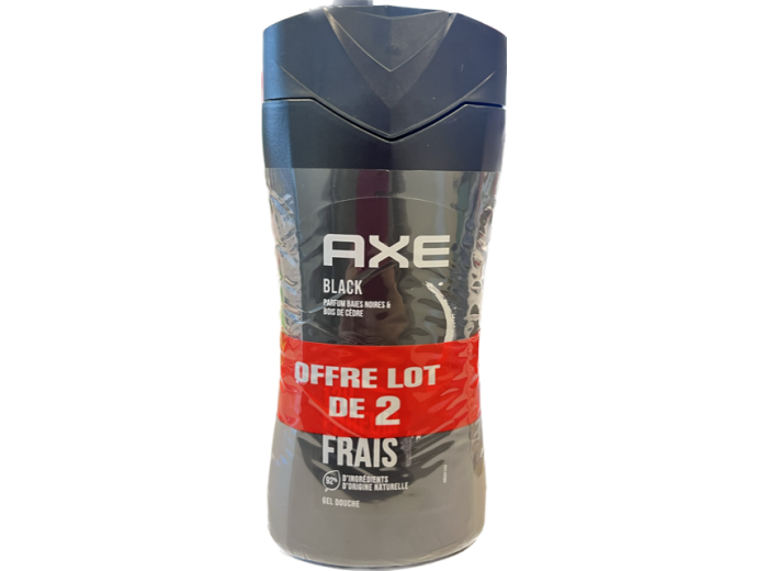 AXE DOUCHE 2 X 250ML BLACK