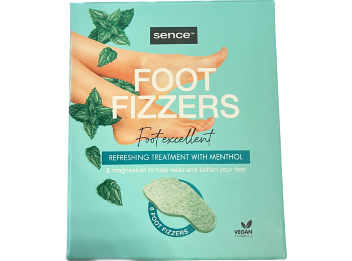 SENCE FOOT FIZZERS 6 PCS MET MENTHOL