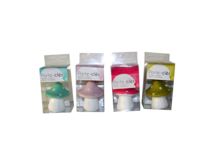 SLEUTELHANGER CHAMPIGNONS (4 KLEUREN)