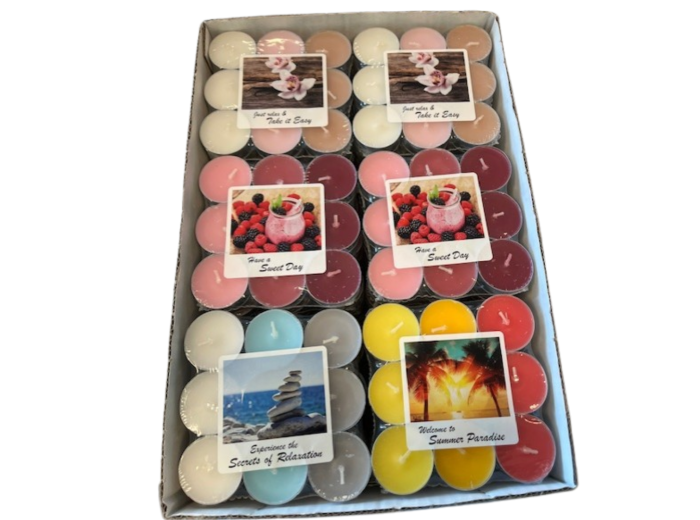 MIXDOOS 30 X PAK VAN 18 GEURTHEELICHTJES