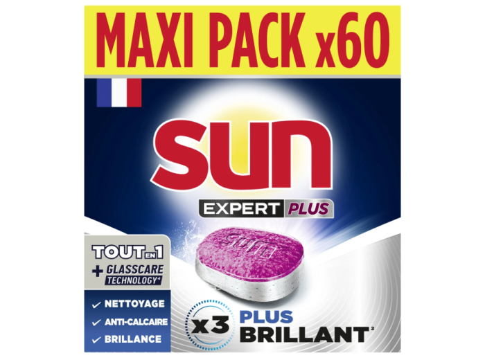 SUN VAATWASTABLETTEN EXPERT PLUS 60 TABS MAXI PACK