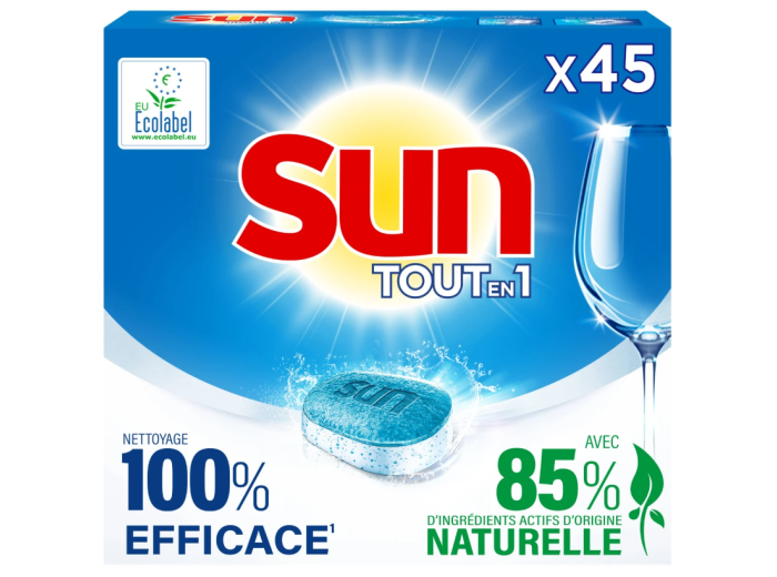 SUN VAATWASTABLETTEN TOUT EN 1 REGULAR 45ST
