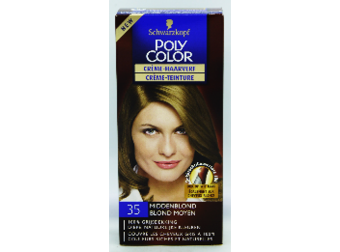 SCHWARZKOPF POLY COLOR HAARKLEURING 35  MIDDENBLOND
