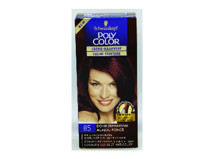 SCHWARZKOPF POLY COLOR HAARKLEURING 85  DONKERMAHONIE