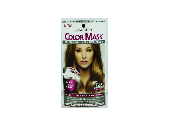 SCHWARZKOPF COLOR MASK HAARKLEURING 750 DONKER GOUDBLOND