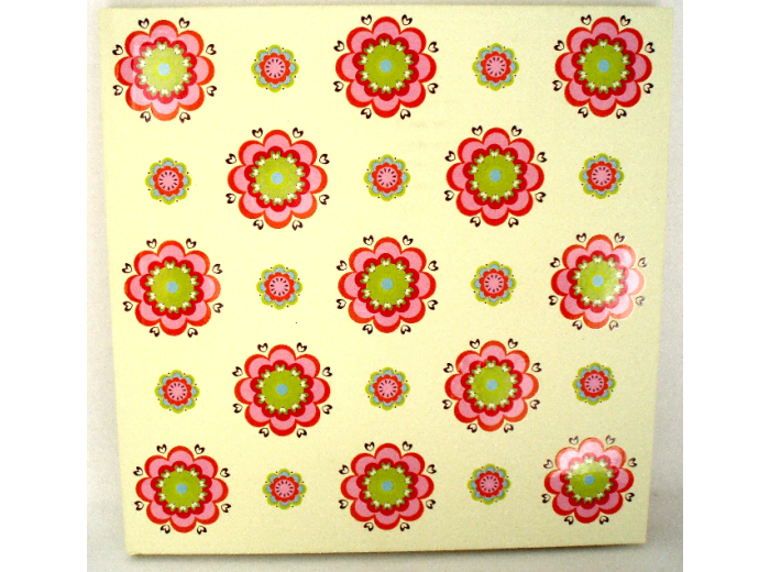 ADRESBOEKJE BLOEMEN (GEEL)