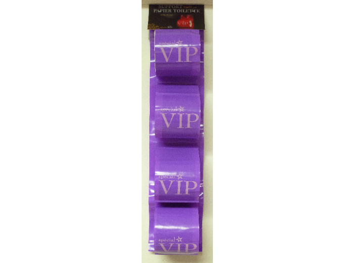 TOILETROLHOUDER VIP VOOR 4 ROLLEN (6 KLEUREN)